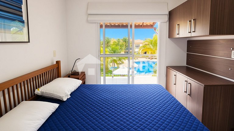 Duplex facing the pool, 100m from Taperapuan Beach.