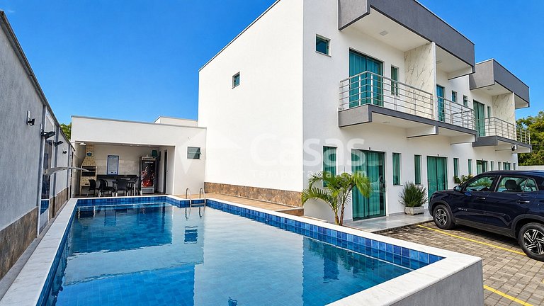 Na Praia em Porto Seguro 8 hóspedes Condomínio Fechado