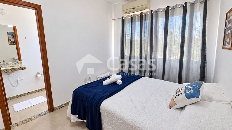 Duplex com 2 suítes e churrasqueira em Taperapuan