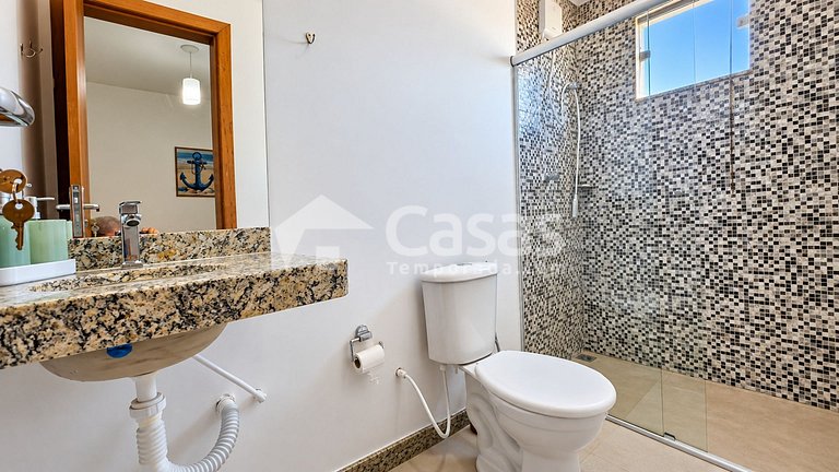 Duplex com 2 suítes e churrasqueira em Taperapuan