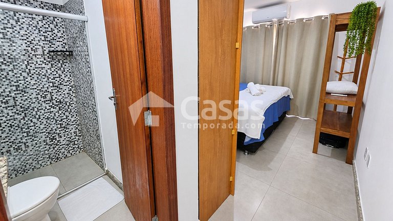 Duplex com 2 suítes e churrasqueira em Taperapuan