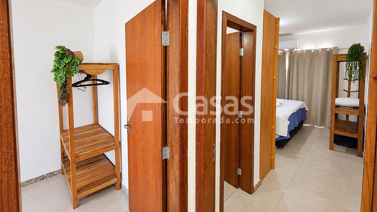 Duplex a 800m da Praia | 2 Suítes e Churrasqueira