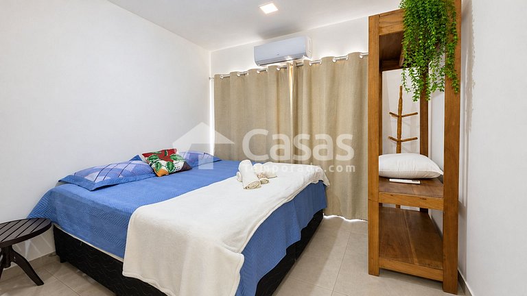 Duplex com 2 suítes e churrasqueira em Taperapuan