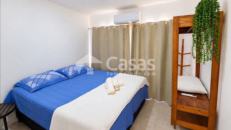 Duplex a 800m da Praia | 2 Suítes e Churrasqueira